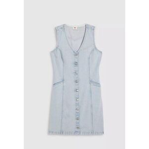 Levi's Women's Vianna Vest Dress NWT Extra Small XS Light Wash Jean